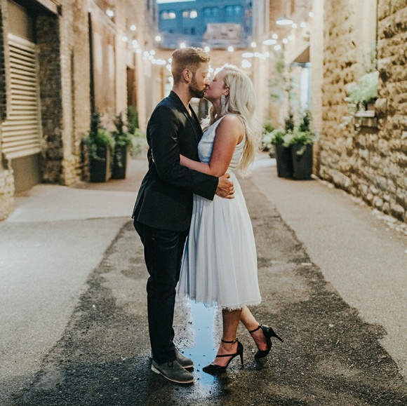 dress the population catalina tea length